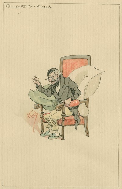 Grandfather Smallweed, c.1920s by Joseph Clayton Clarke
